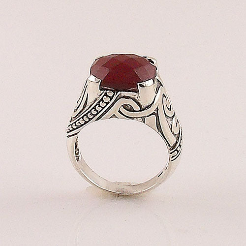 Ruby Sterling Silver - Queen of Hearts - Ring – Keja Designs Jewelry