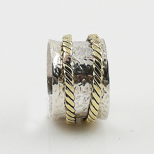 Spinner Ring Two Tone Two Spinners – Keja Designs Jewelry
