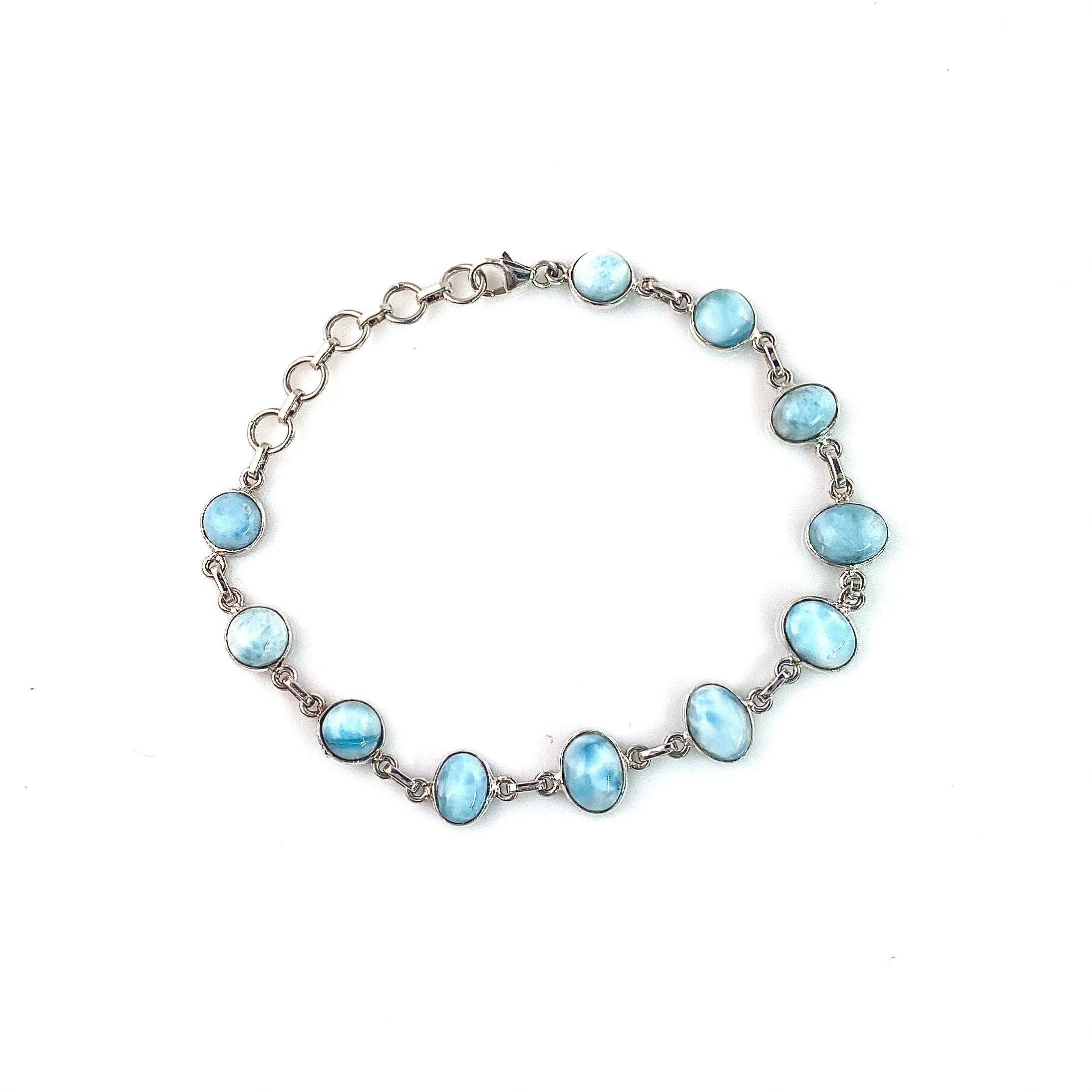 Larimar Sterling Silver Bracelet