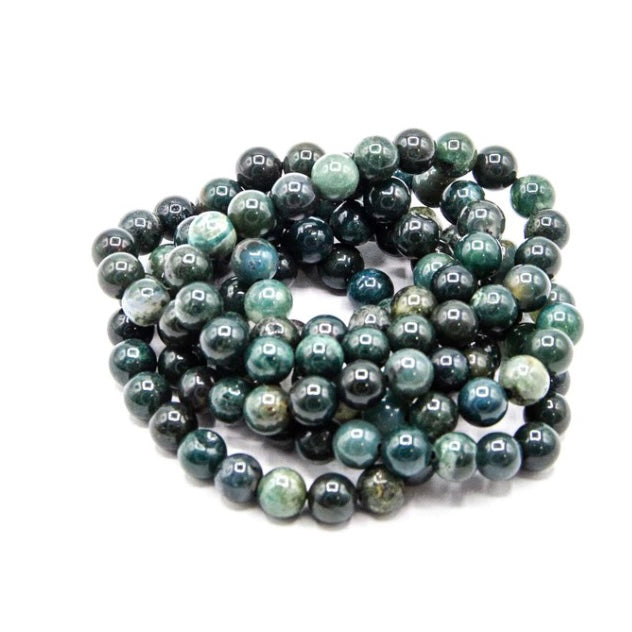 Moss Agate Stretch Bracelet