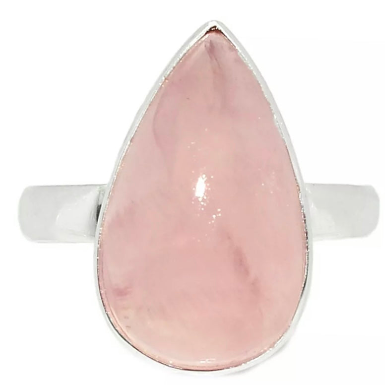 Rose Quartz - Pretty in Pink - Sterling Silver Ring