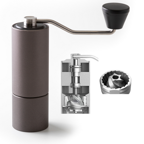 JBM Stainless Steel and Glass Coffee Press with Hourglass Timer