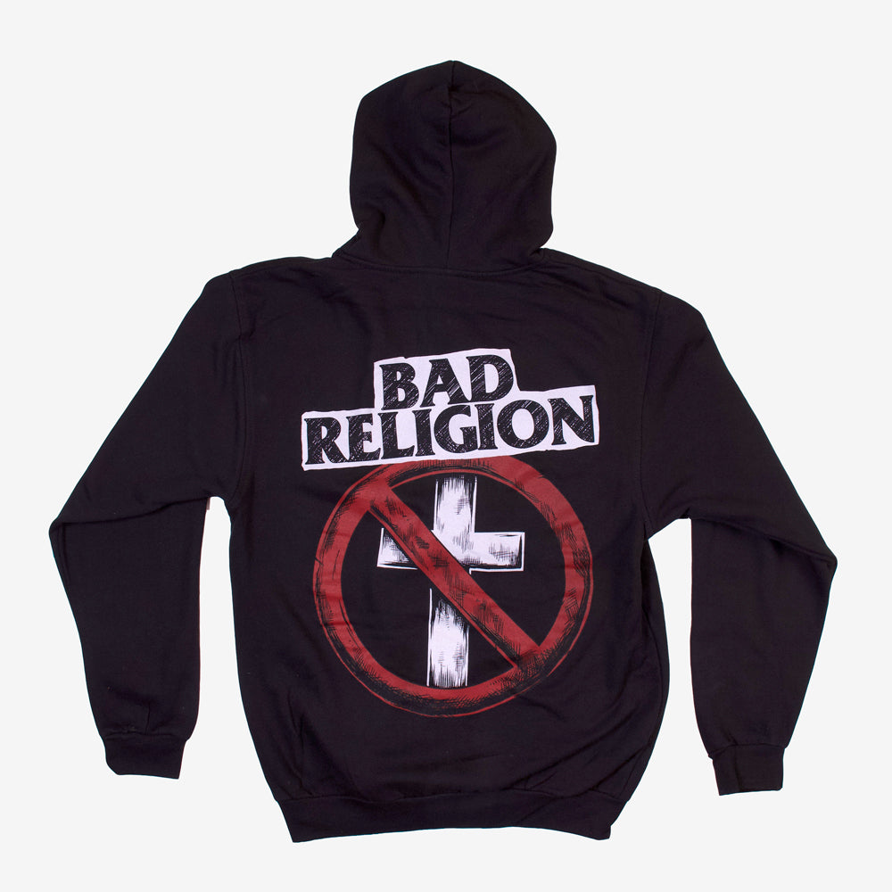 bad religion zip up hoodie