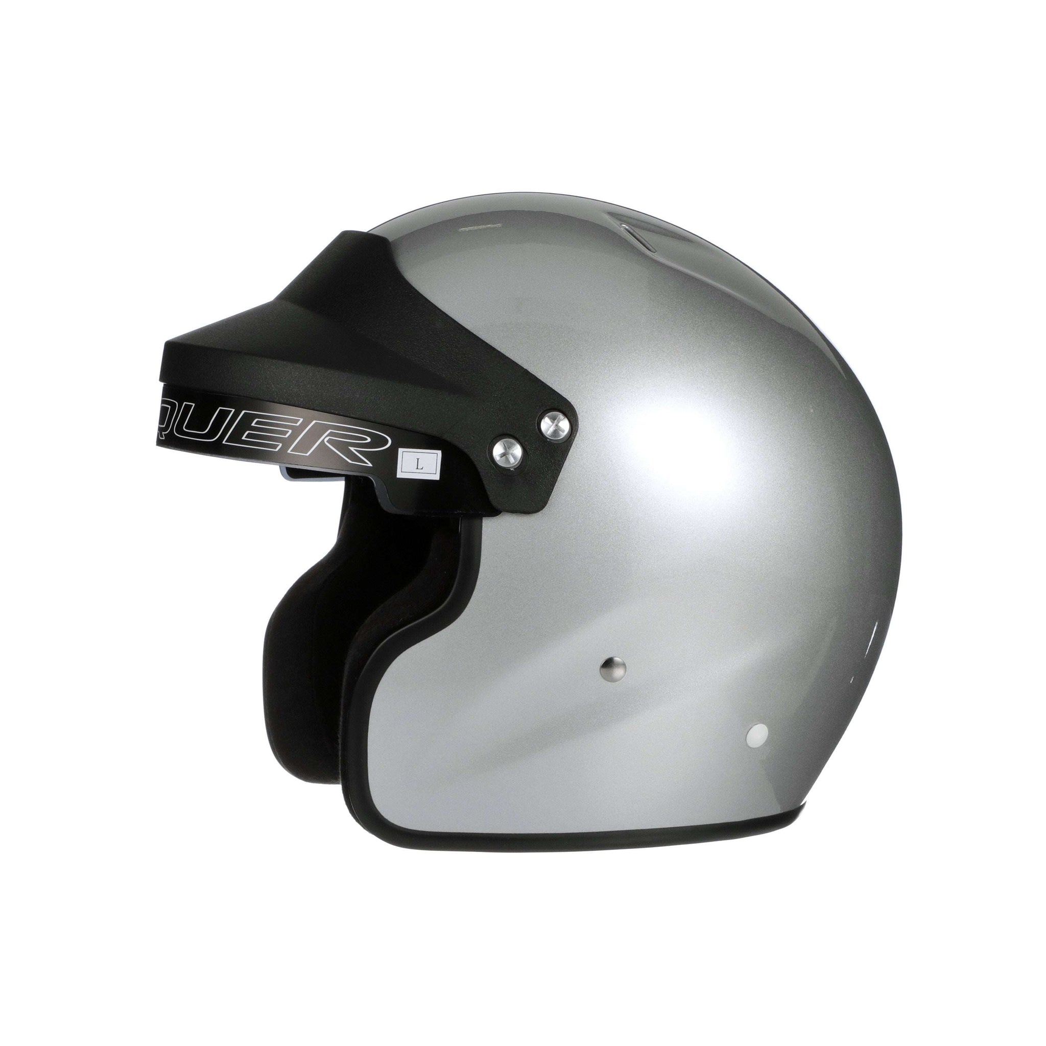 conquer snell sa2015 approved open face racing helmet small gloss