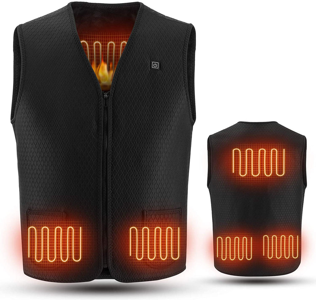128ve980 Women Men Heated Vest with 10000mAh battery, Washable USB Cha ...