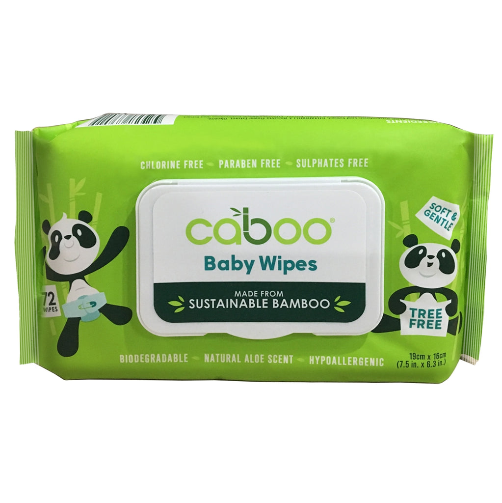 Caboo - Bamboo Baby Wipes / 72 Wipes 