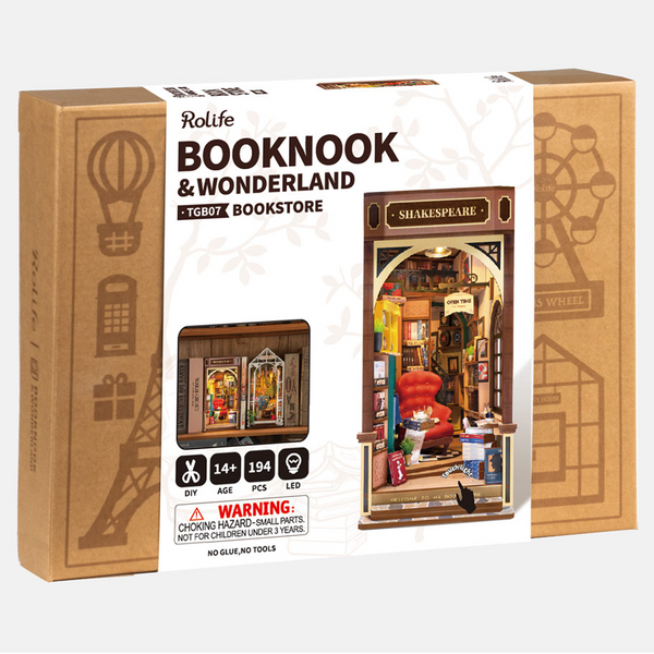 Rolife Book Nook Kit - Bookstore TGB07