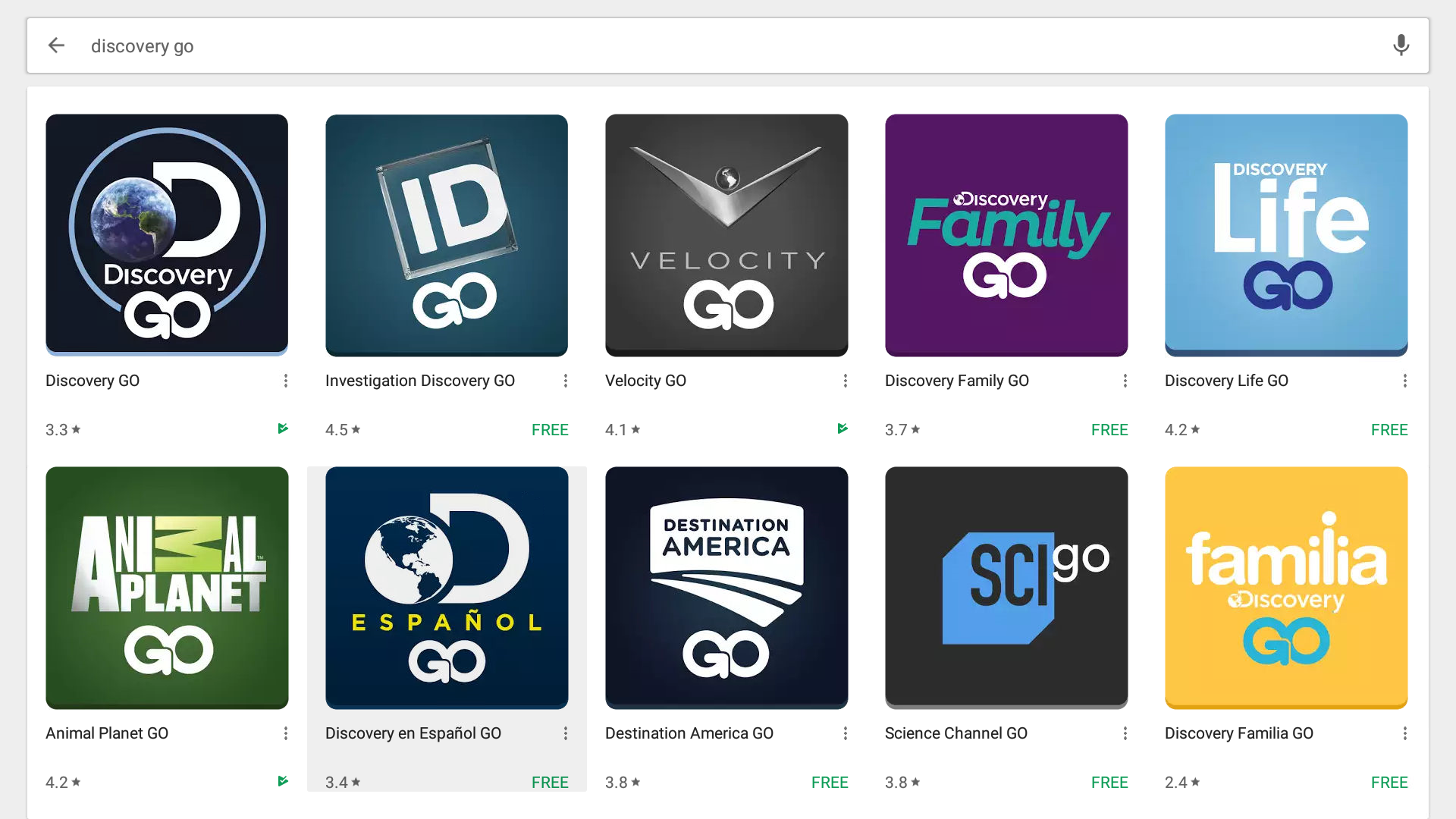 Discovery Go Android Streaming App
