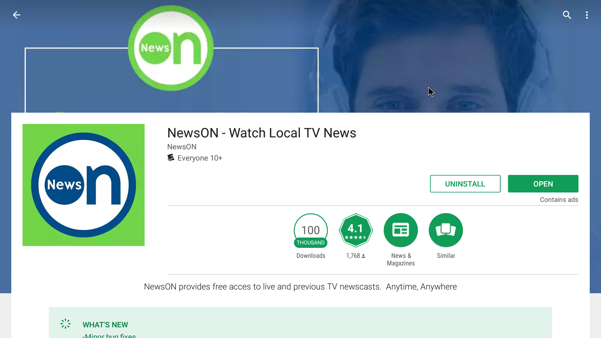 NewsON Android Streaming App