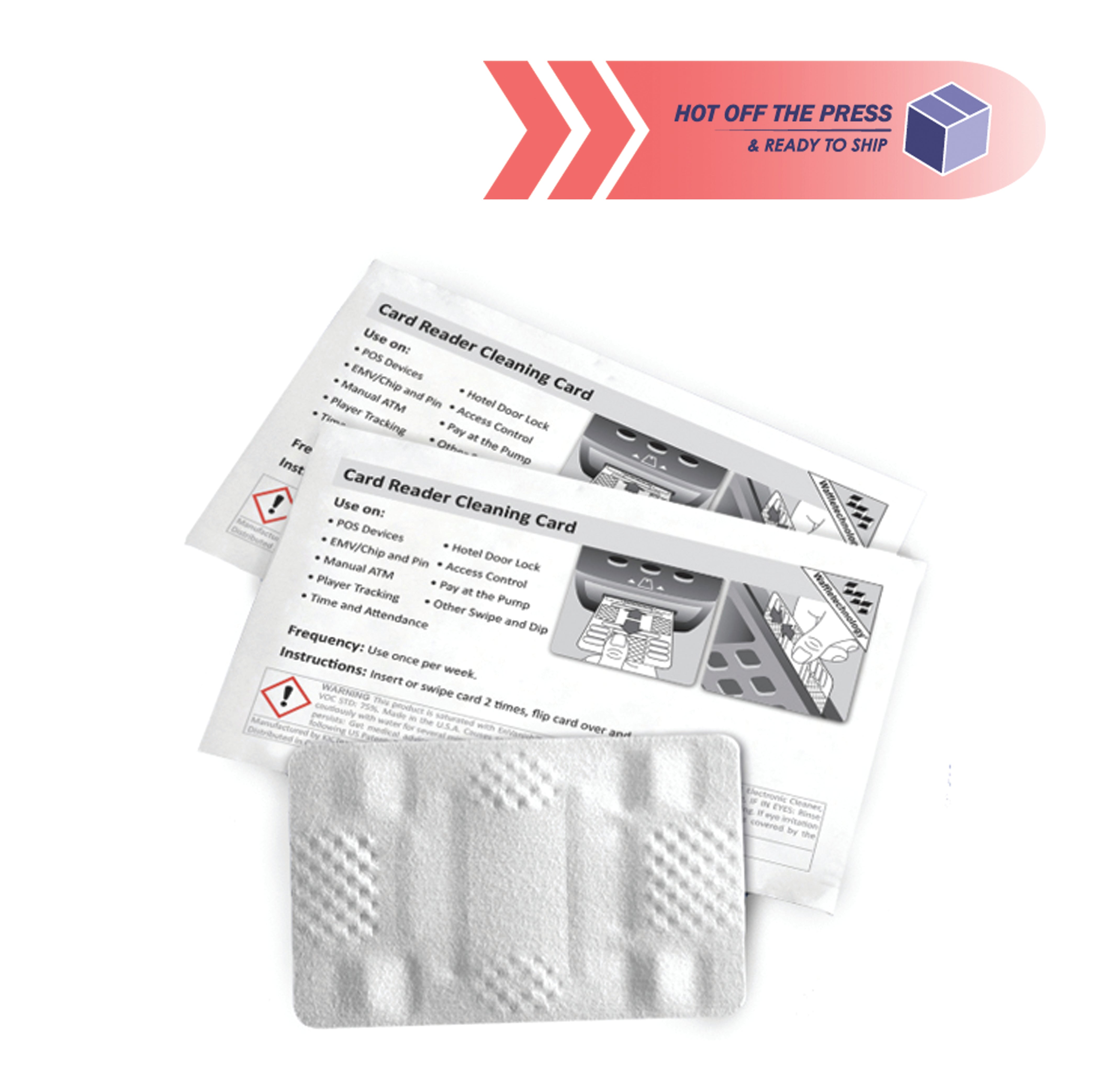 Waffletechnology® Card Reader Cleaners (Box of 40)