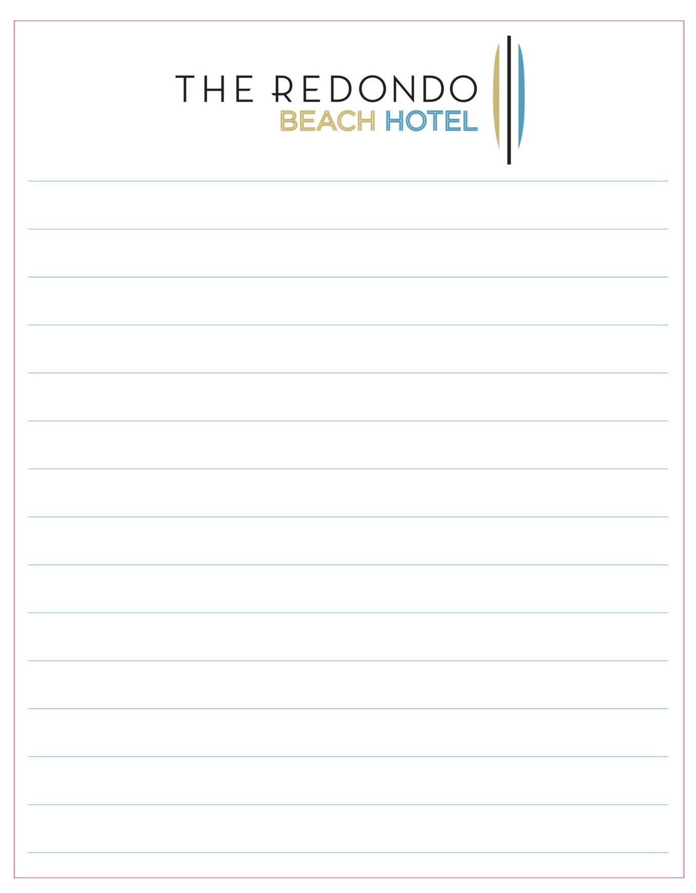 Redondo Beach Meeting Note Pads (100 notepads per box / $29 per box)