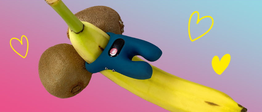 BJ toys tips NOS ring on banana with kiwis