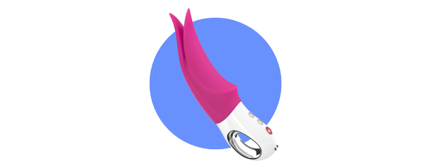 Volta in Pink on a blue circle