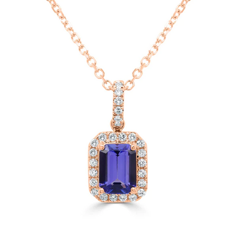 Emerald Tanzanite Pendant