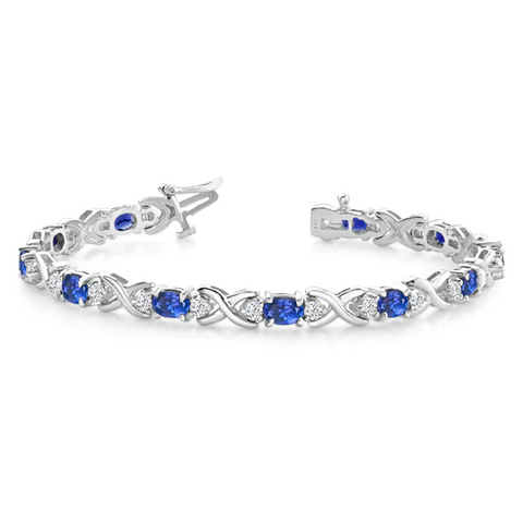 Tanzanite And Diamond Bracelet