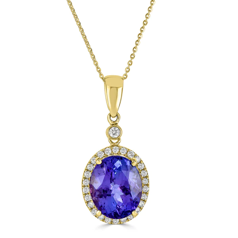 Oval Tanzanite Pendant