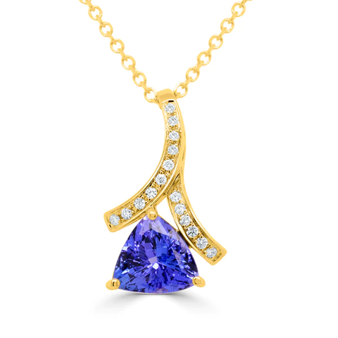 Trillion Tanzanite Pendants 