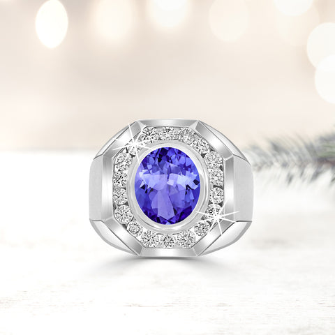 men's tanzanite rings