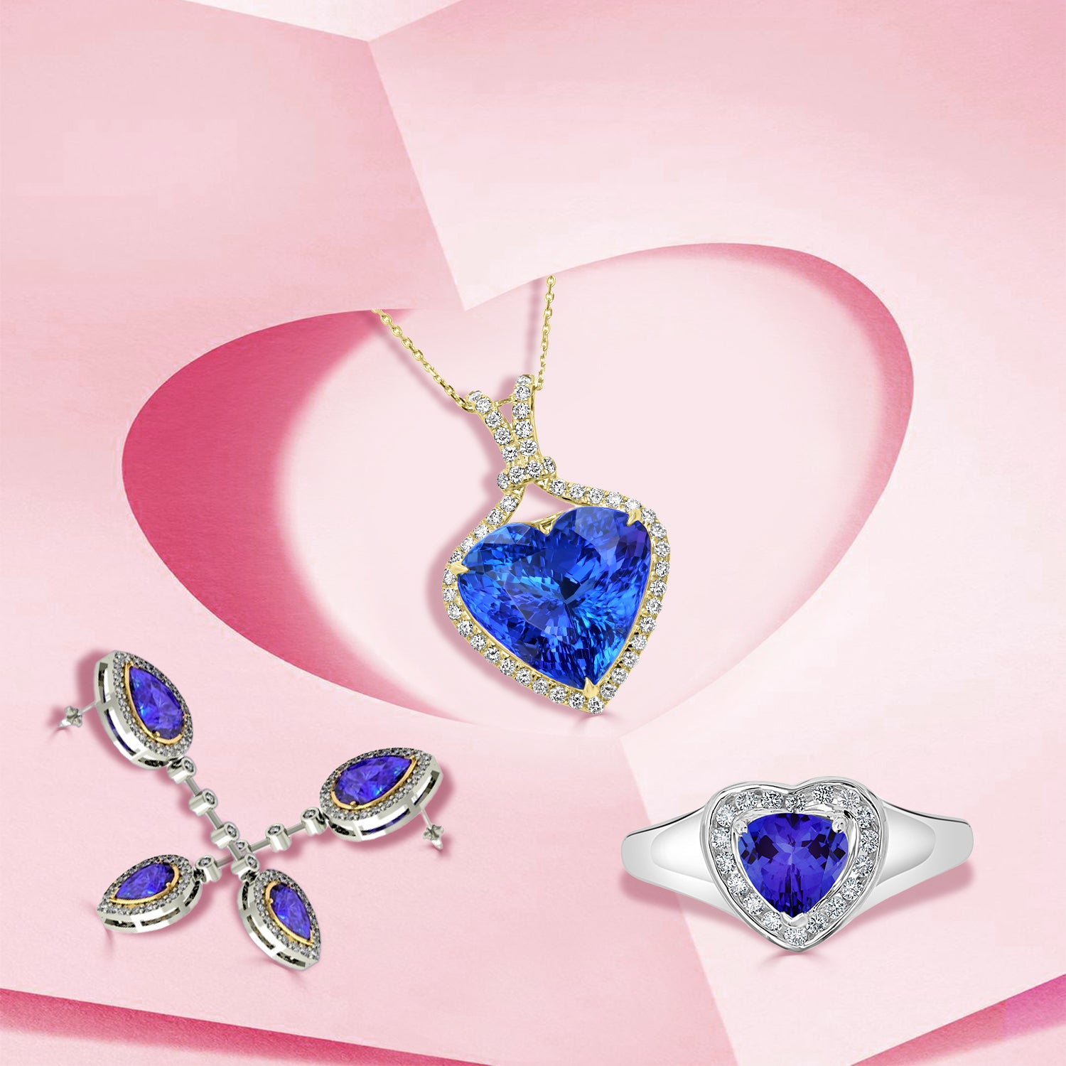 Tanzanite jewelry to make your Valentine feel loved