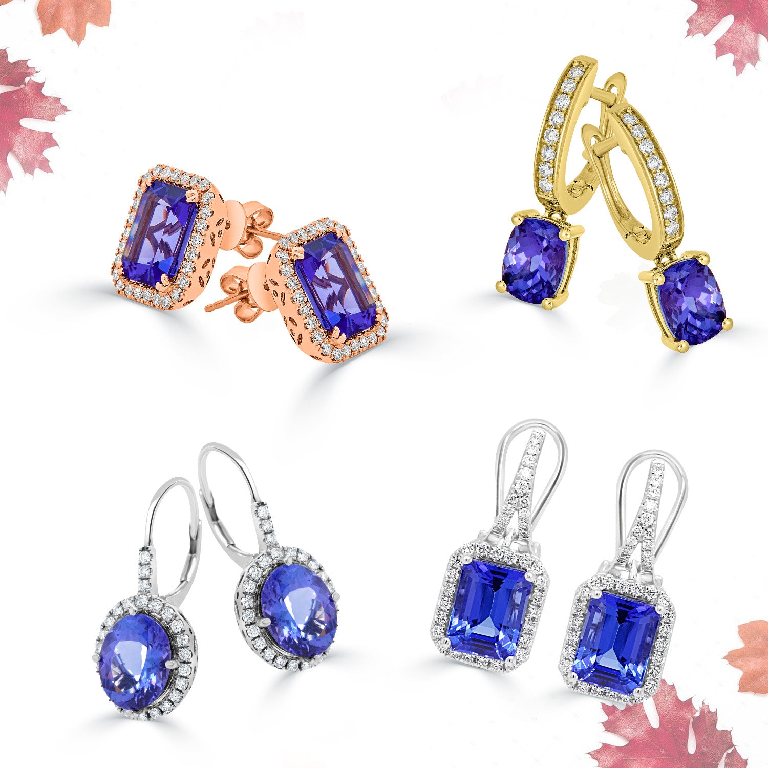 Your winter wardrobe absolutely needs these Tanzanite earrings