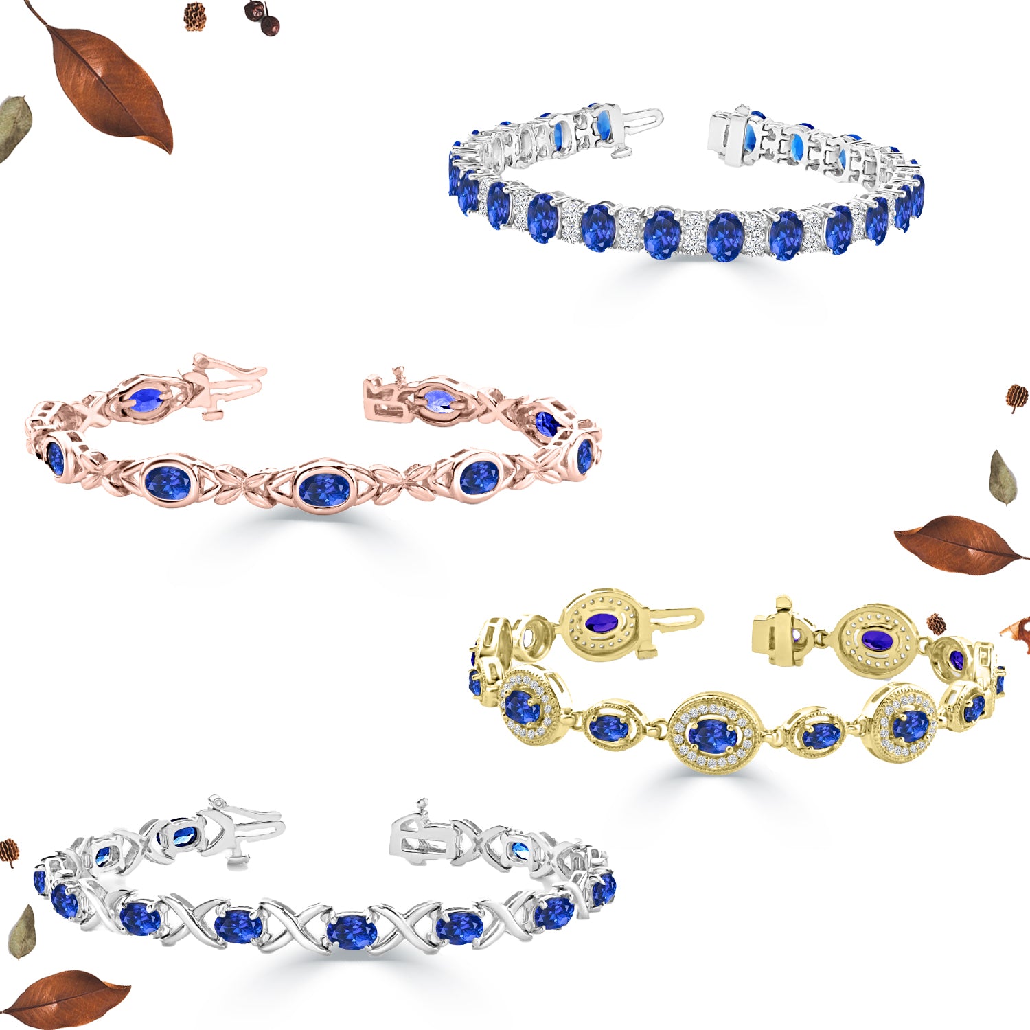 Get ready for December with these fabulous tanzanite bracelets