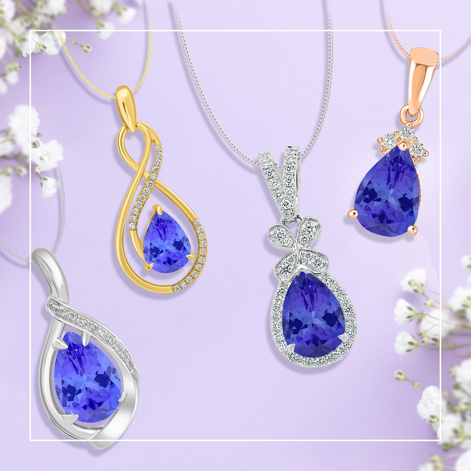 Droplets of Delight: Our Top 4 Pear-Shaped Tanzanite Pendants