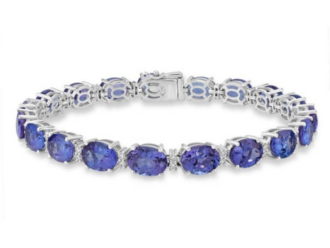 Oval Tanzanite Bracelet 