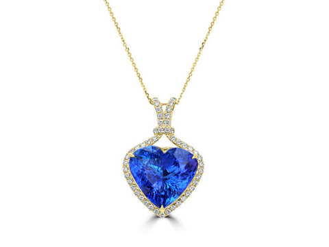 Heart Tanzanite Pendant