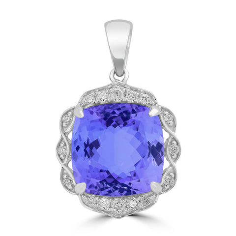 tanzanite and diamond necklace