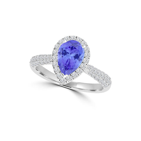 tanzanite and diamond rings