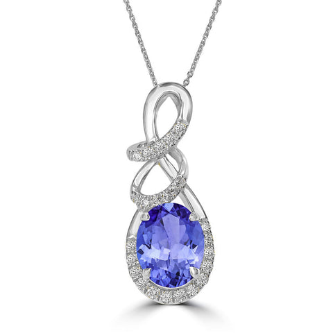 tanzanite necklaces