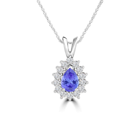 tanzanite and diamond necklace