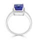 2.30-ct-AAAA-Emerald-Cut-Tanzanite-Ring-with-0.19-cttw-Diamond-in-14K-White-Gold