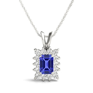 Emerald Cut Tanzanite Pendants – Top Tanzanite