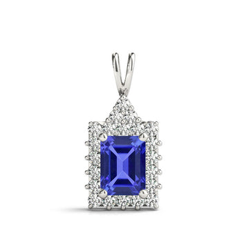 Emerald Cut Tanzanite Pendants – Top Tanzanite