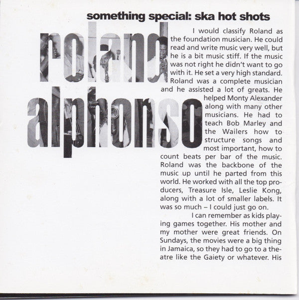 未使用 Roland Alphonso - Something Special-