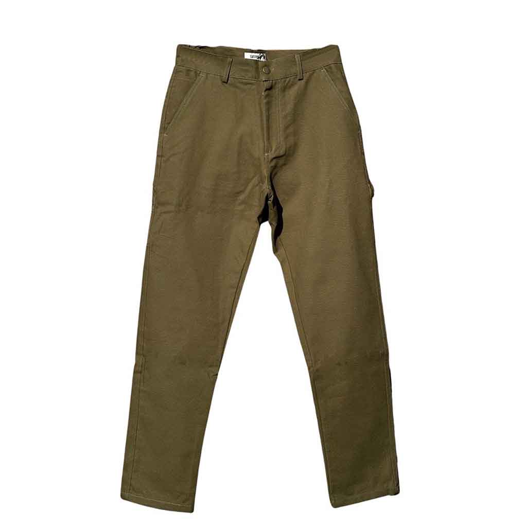 CAT WWR Canvas Carpenter Pants - Military Green - re-souL