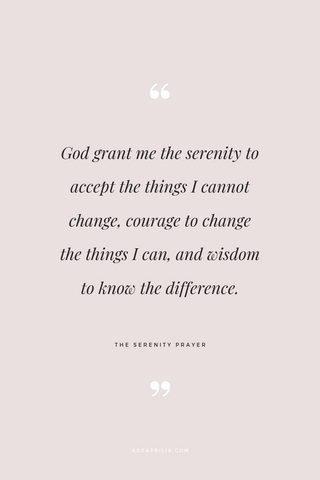 the serenity prayer