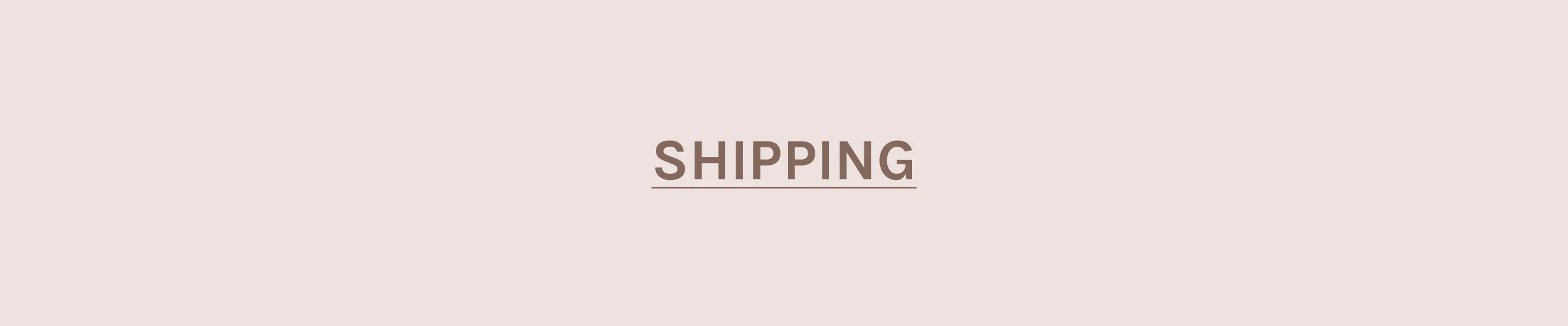 shipping banner