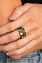 Load image into Gallery viewer, Ebb and GLOW - Brass   Paparazzi Accessories - Bella Bling by Natalie
