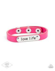 love life pink bracelet paparazzi