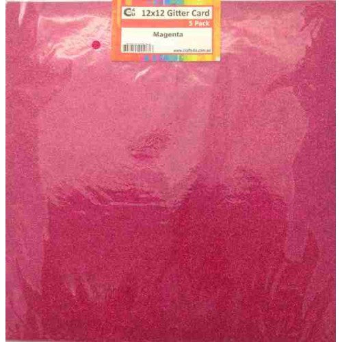 American Crafts Textured Cardstock 12x12 Lip Gloss