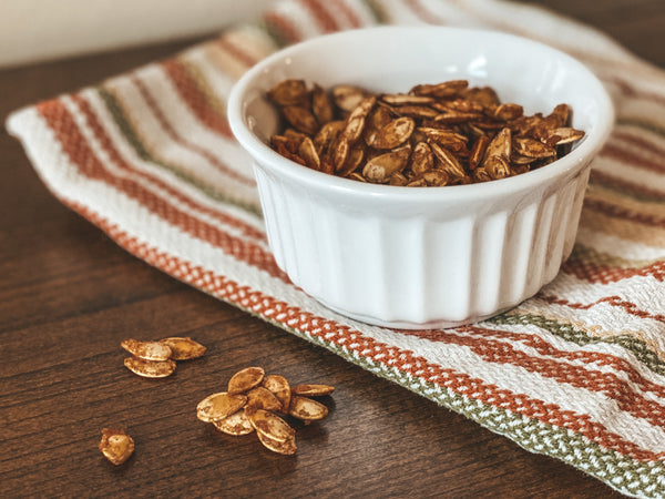 Enjoy your pumpkin seed snack!