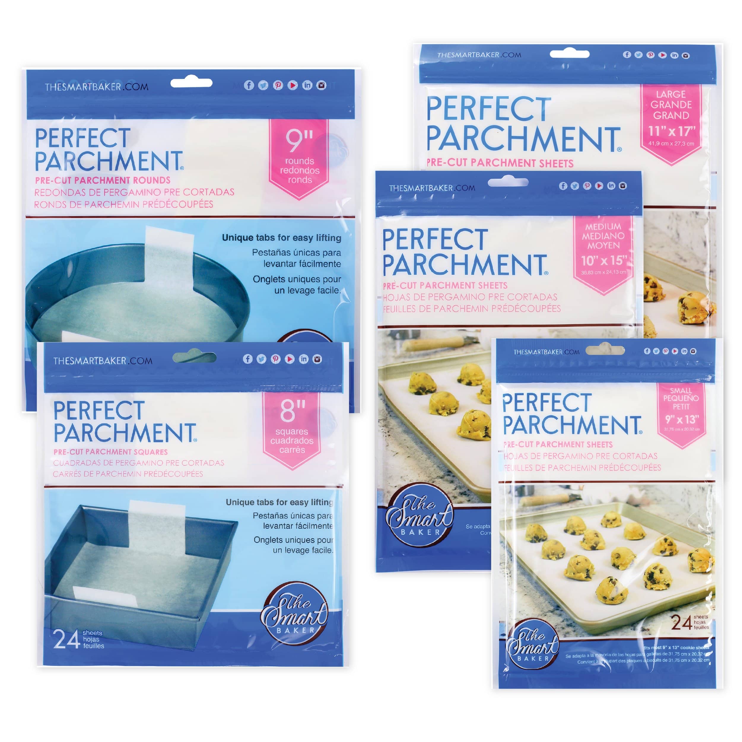 The Smart Baker  As seen on Shark Tank - Precut Baking Parchment, Cupcake  Stands & more