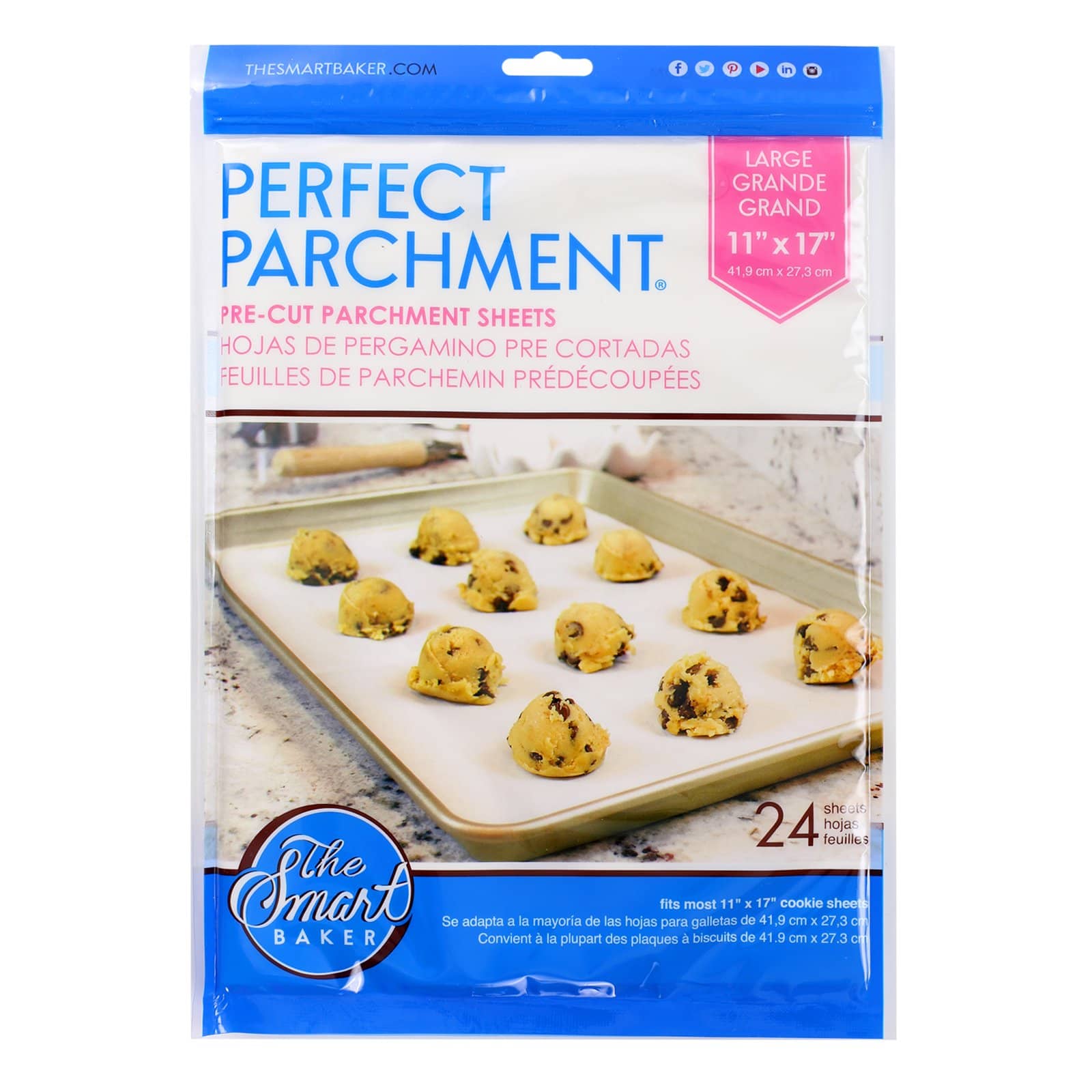 Pre-cut Parchment Paper Sheets for Baking and Cooking