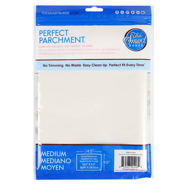Zenlogy 10x15 Parchment Paper (100 Sheets) - Unbleached, High Heat,  Non-stick, Pre-cut Baking Paper for Jelly Roll Pans - Great for Baking,  Roasting