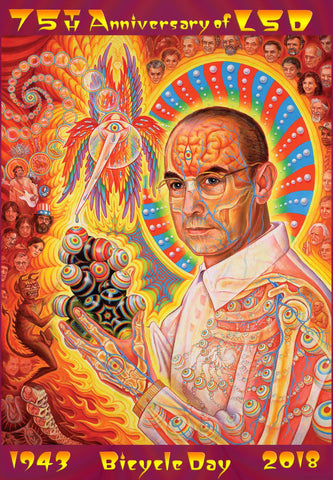 St Albert Hofmann Blotter Art by Alex Grey