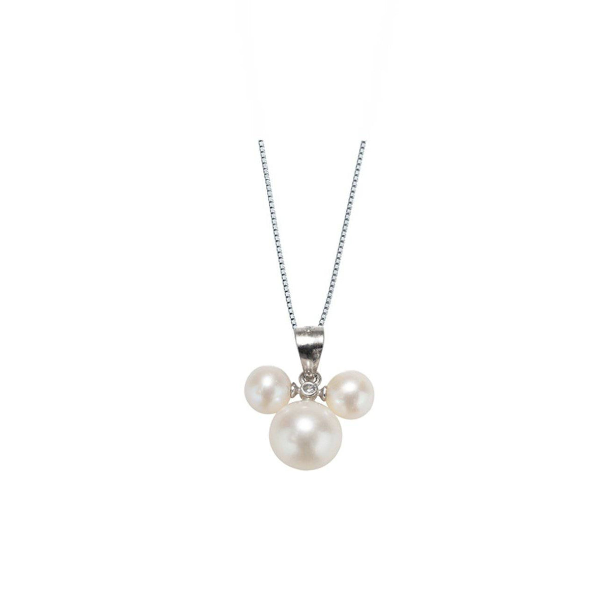 mickey mouse pearl necklace