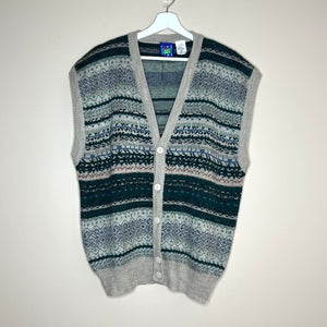 Vintage Wool Dad Grandpa Sweater Vest