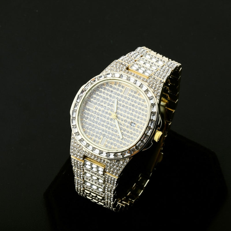 Iced Out 14k Baguette Watch – Icedgame & Co